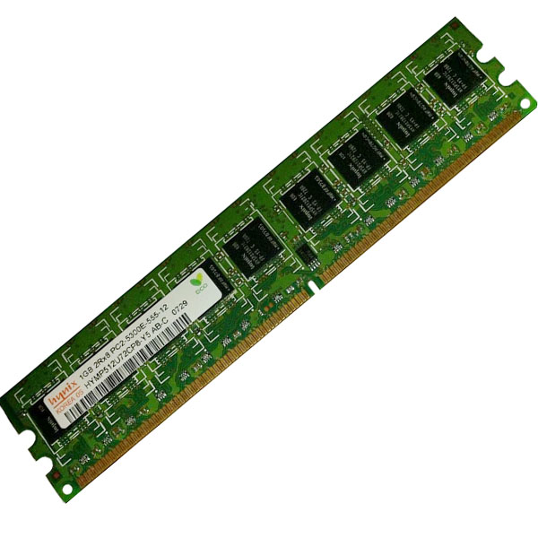 117 HYNIX 1GB RAM DDR2 667Mhz 2Rx8 PC2-5300E-555-12 HYMP512U72CP8-Y5