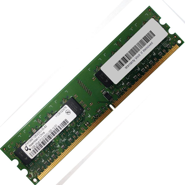 1181 &Mu;&Nu;&Eta;&Mu;&Epsilon;&Sigma; RAM DESKTOP: RAM  1GB 667Mhz    PC2-5300U-555-12-E0  HYS64T128020EU-3S-B2