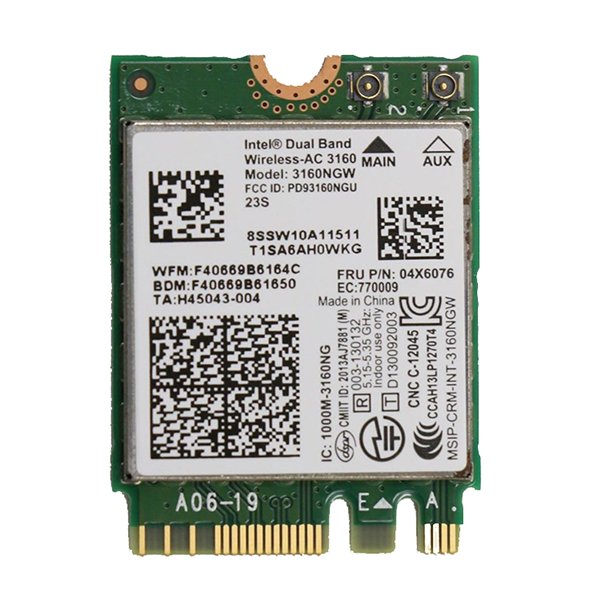 17588 Κάρτα δικτύου Intel AC 3160NGW M.2