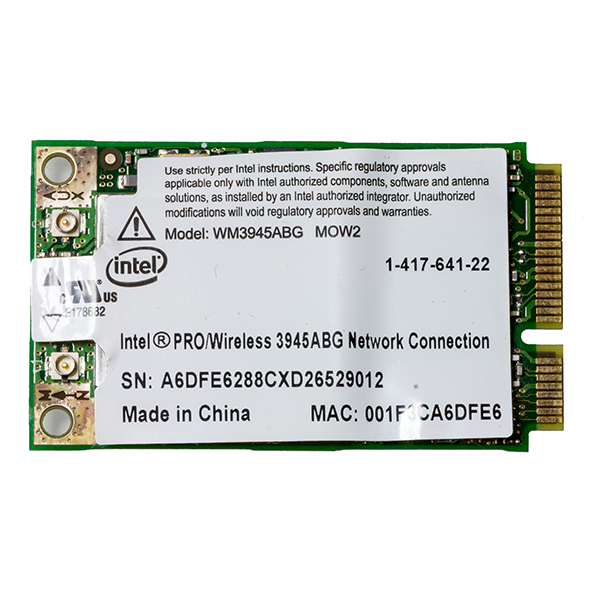 18181 Mini PCI-E WLAN Intel WM3945ABG Κάρτα Δικτύου (Μεταχειρισμένη)