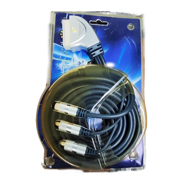707 SCART CABLE &Sigma;&Epsilon; SVHS+2 RCA 5m HQ