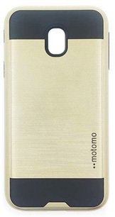 9825 thiki motomo xryso mayro samsung j7 Θήκη Σιλικόνης για Samsung Galaxy J7 Motomo - Χρώμα Μαύρο/Χρυσό