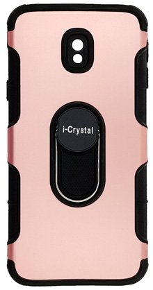 9836 icrystal blackpink samsung galaxy j3 ΘΗΚΕΣ ΚΙΝΗΤΩΝ ΤΗΛΕΦΩΝΩΝ: Θήκη Σιλικόνης για Samsung Galaxy J3 I-Crystal - Χρώμα Μαύρο/Ροζ