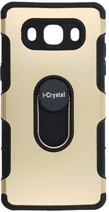 9856 samsung galaxy j5 icrystal black gold Θήκη Σιλικόνης για Samsung Galaxy J5 I-Crystal - Χρώμα Μαύρο/Χρυσό