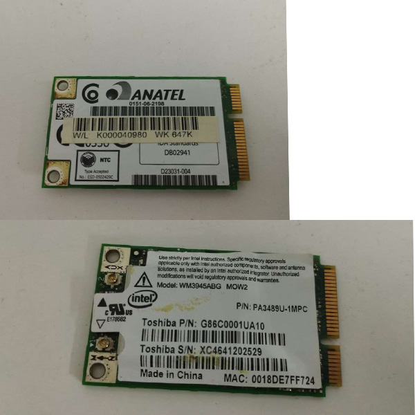 Intel-PRO-Wireless-3945-ABG-Mini-PCI Intel PRO/Wireless 3945 ABG Mini PCIe Wireless Card 802.11a/b/g 2.4 GHz 54 Mbps WM3945ABG MOW2 Networking Connection (&Mu;&epsilon;&tau;&alpha;&chi;&epsilon;&iota;&rho;&iota;&sigma;&mu;έ&nu;&eta;)