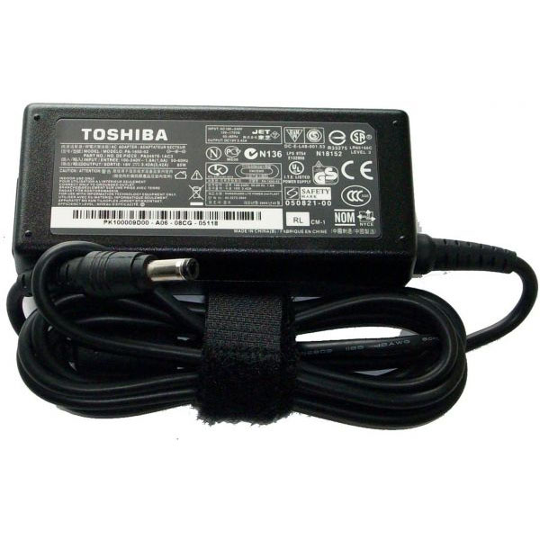 Toshiba-19V-3.42A-chargers Γνήσιος Φορτιστής Toshiba 19V 3.42A - Μεταχειρισμένος (5.5 x 2.5 x 12mm)