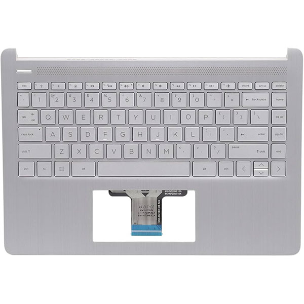 hp-14s-dq-kb-pm-1 HP 14s-dq Palmrest με Πληκτρολόγιο – Μεταχειρισμένο, Χαλασμένο – Λευκό Χρώμα