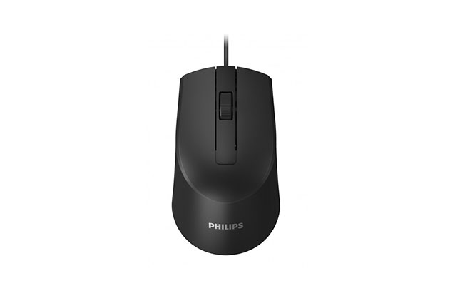 philips-pontiki-kalodio Ποντίκι PHILIPS ενσύρματο SPK7104-BK, 1200DPI, USB, 3 πλήκτρα, μαύρο 