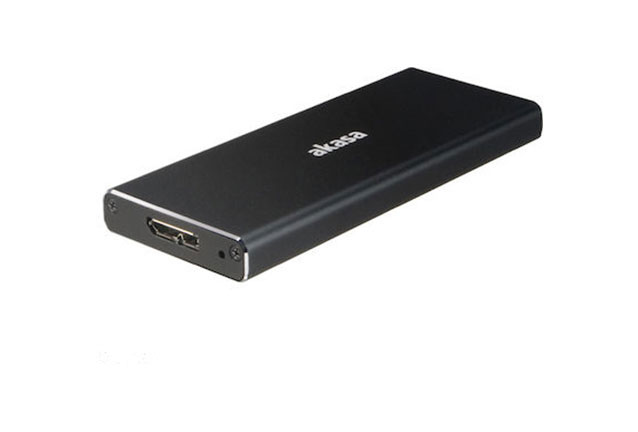 thiki-gia-skliro-disko Θήκη Σκληρού Δίσκου AKASA AK-ENU3M2-BK USB 3.1 GEN1 ALUMINIUM ENCLOSURE FOR M.2 (NGFF) SSD