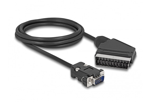 video-scart &Kappa;&alpha;&lambda;ώ&delta;&iota;&omicron; Video Scart output to VGA input Cable 2m