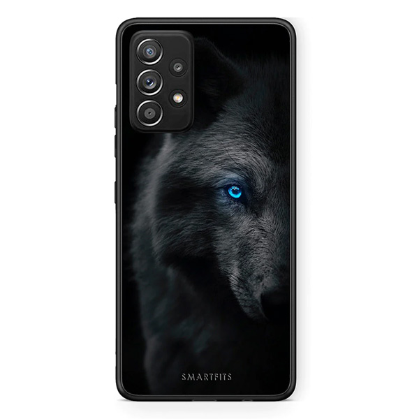 wolfCase Dark Wolf - Samsung Galaxy A52 / A52s / A52 5G +&Delta;&Omega;&Rho;&Epsilon;&Alpha;&Nu; Ring Holder &times; 1